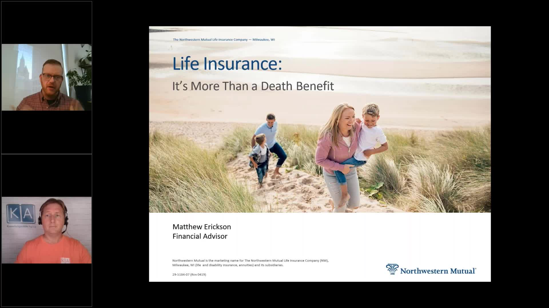 Knowledgeable Aging: "Life Insurance - It's More Than Death Benefit"