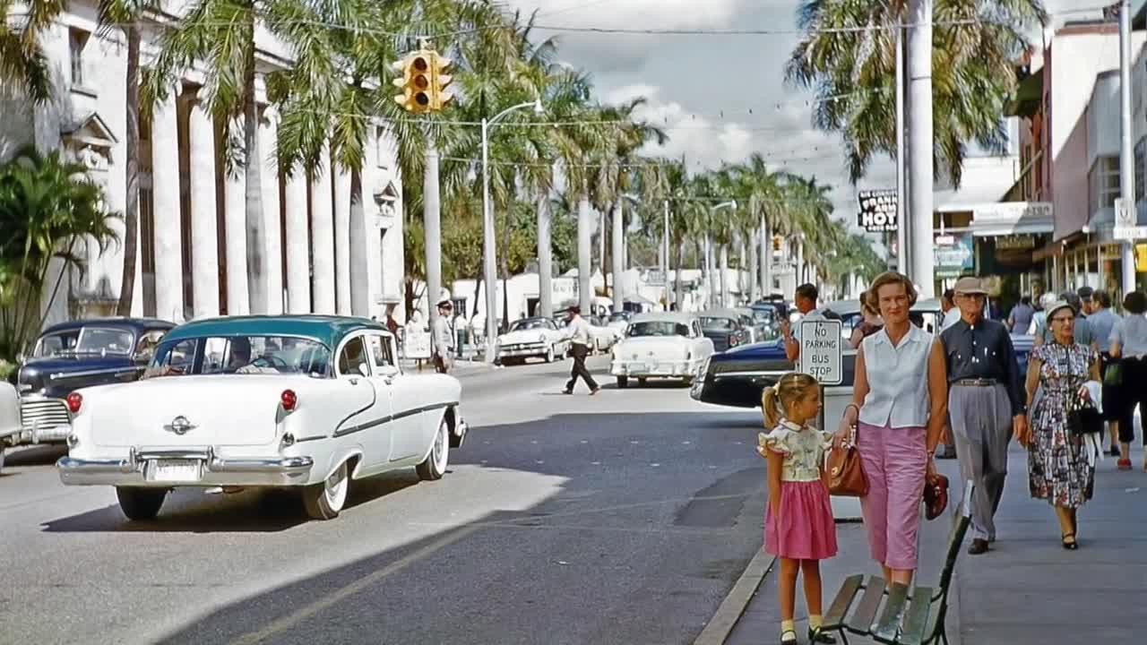 "Main Street, USA in the 1950's"