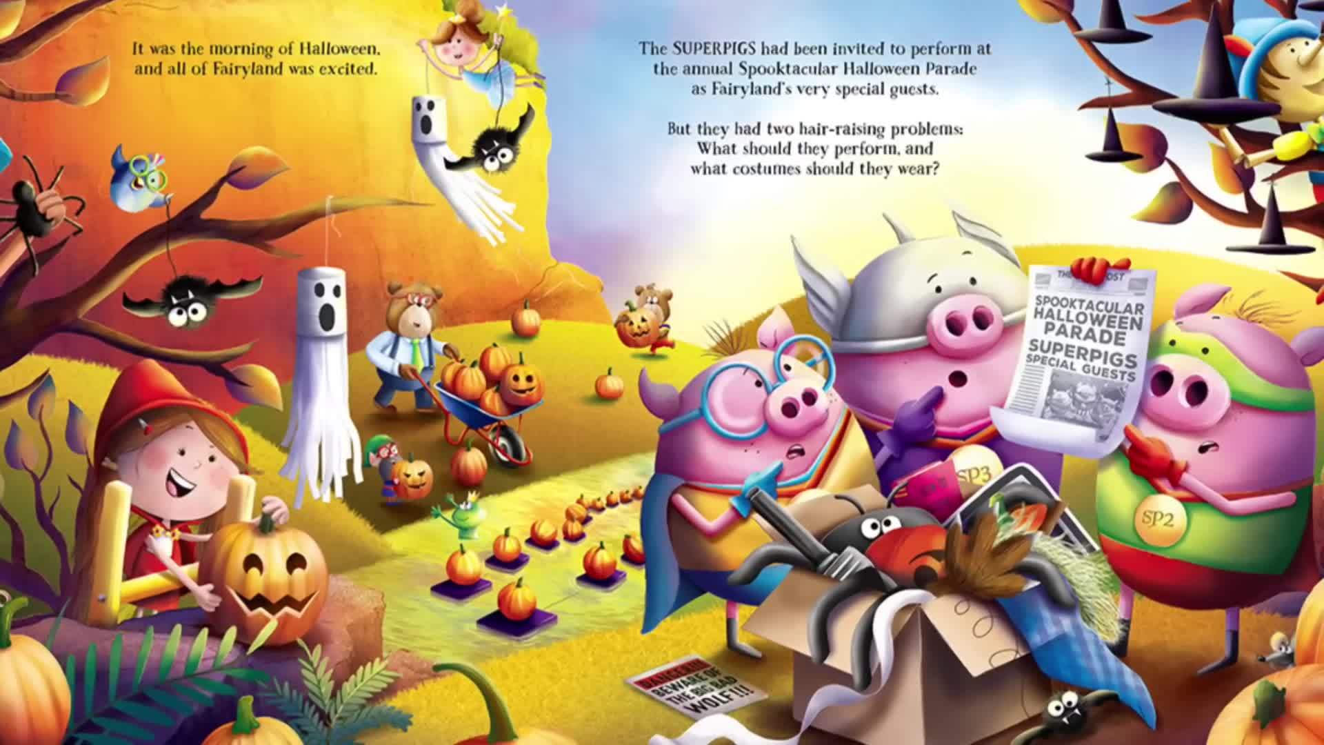 "The Three Little Superpigs Trick or Treat" by Claire Evans