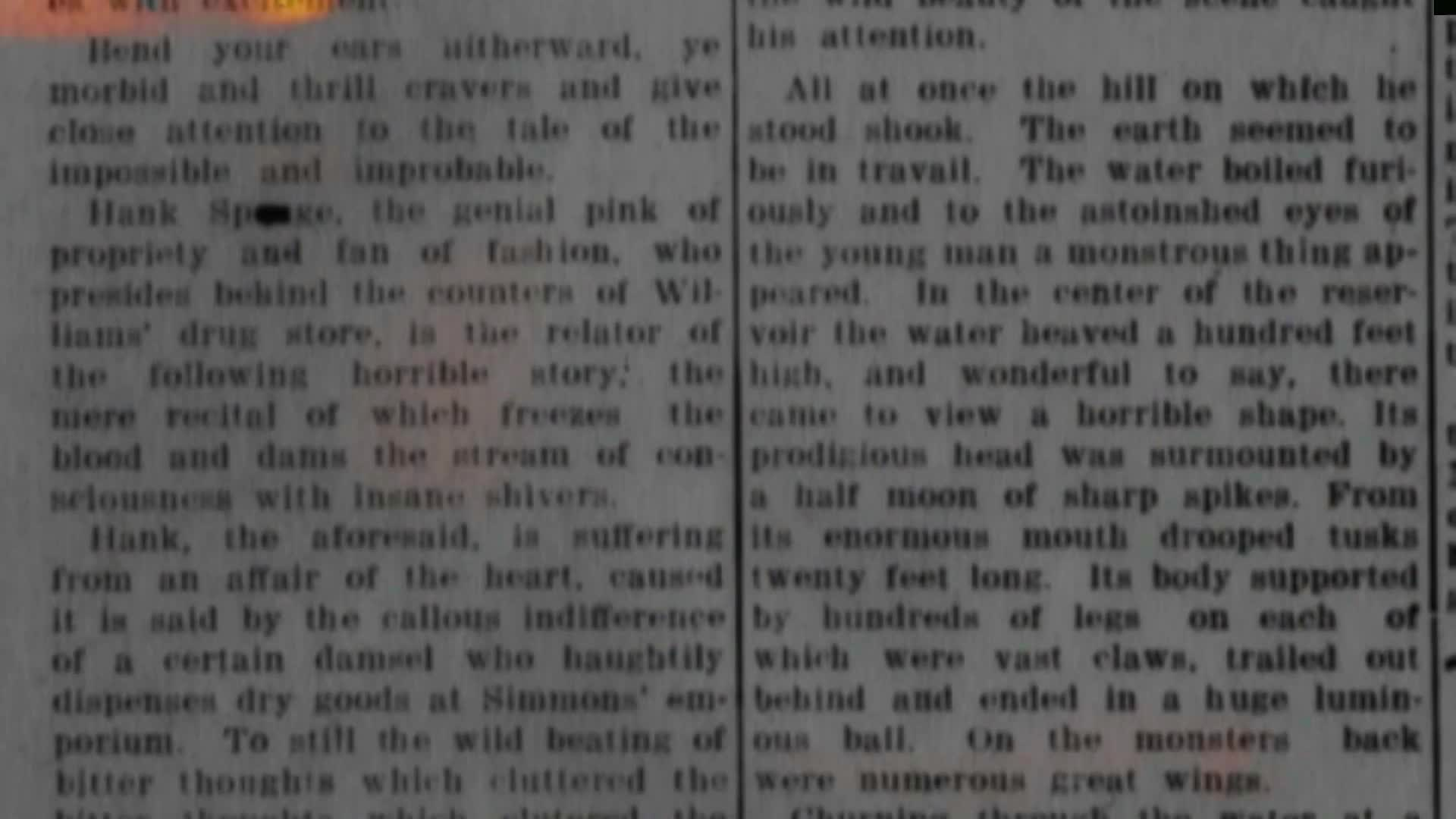 "The Legend of the Lake Erie Monster"