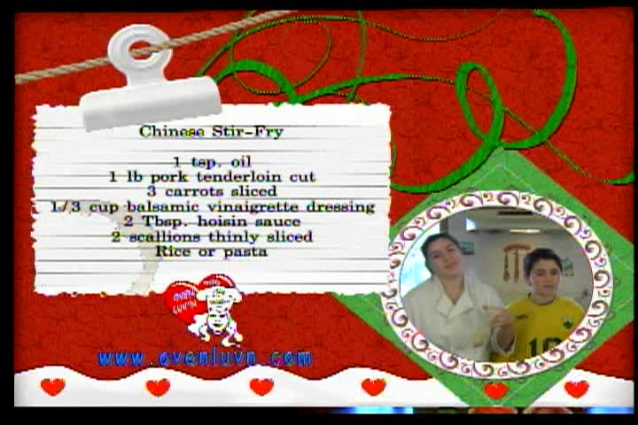 Oven Luv'n with Chef Melisa: "Chinese Stir Fry with Dumplings"