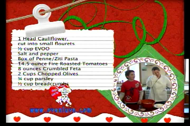 Oven Luv'n with Chef Melisa: "Pasta Bake & Striped Valentine Delight"