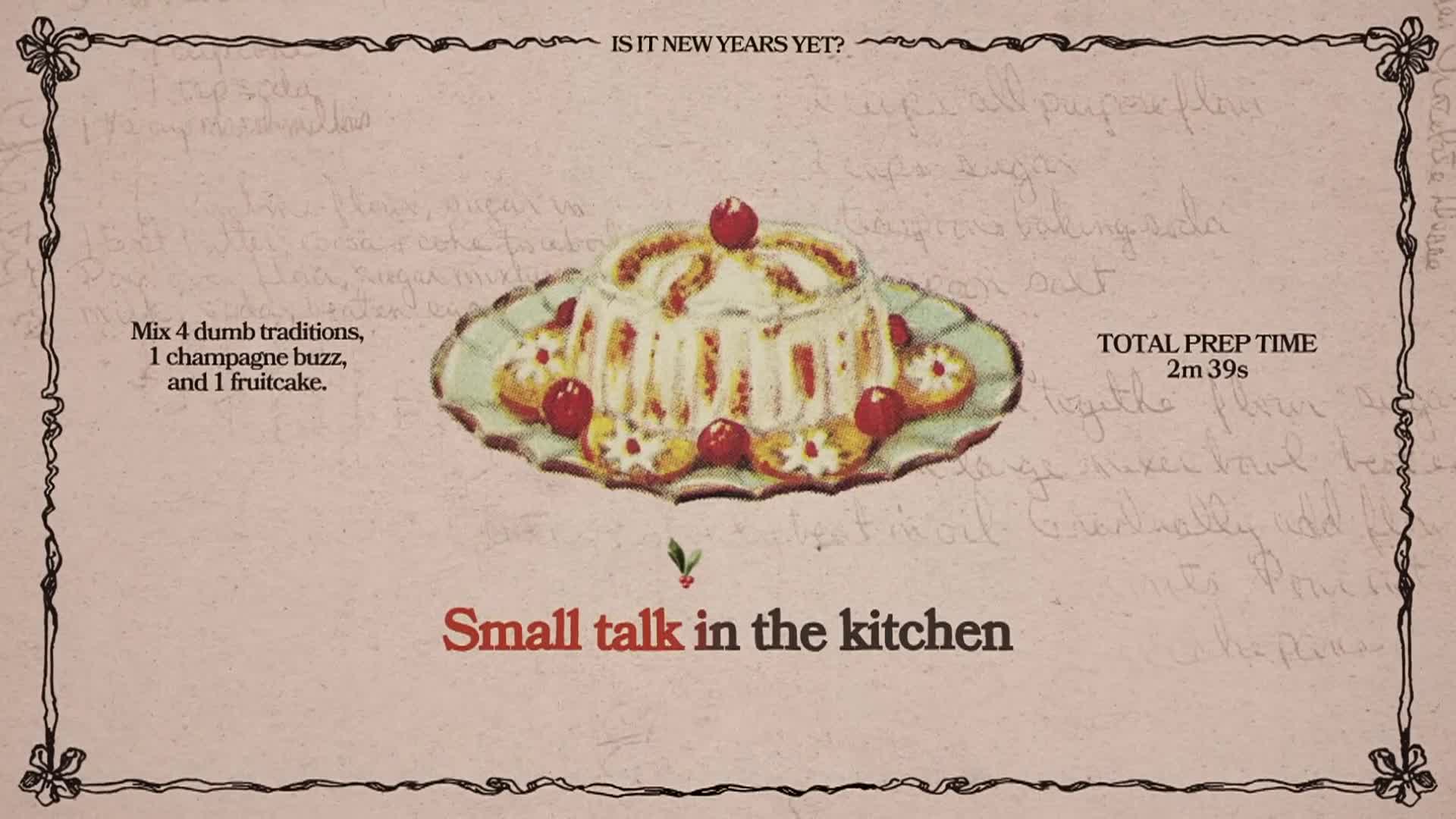 "Is it New Year's Yet?"  By Sabrina Carpenter.