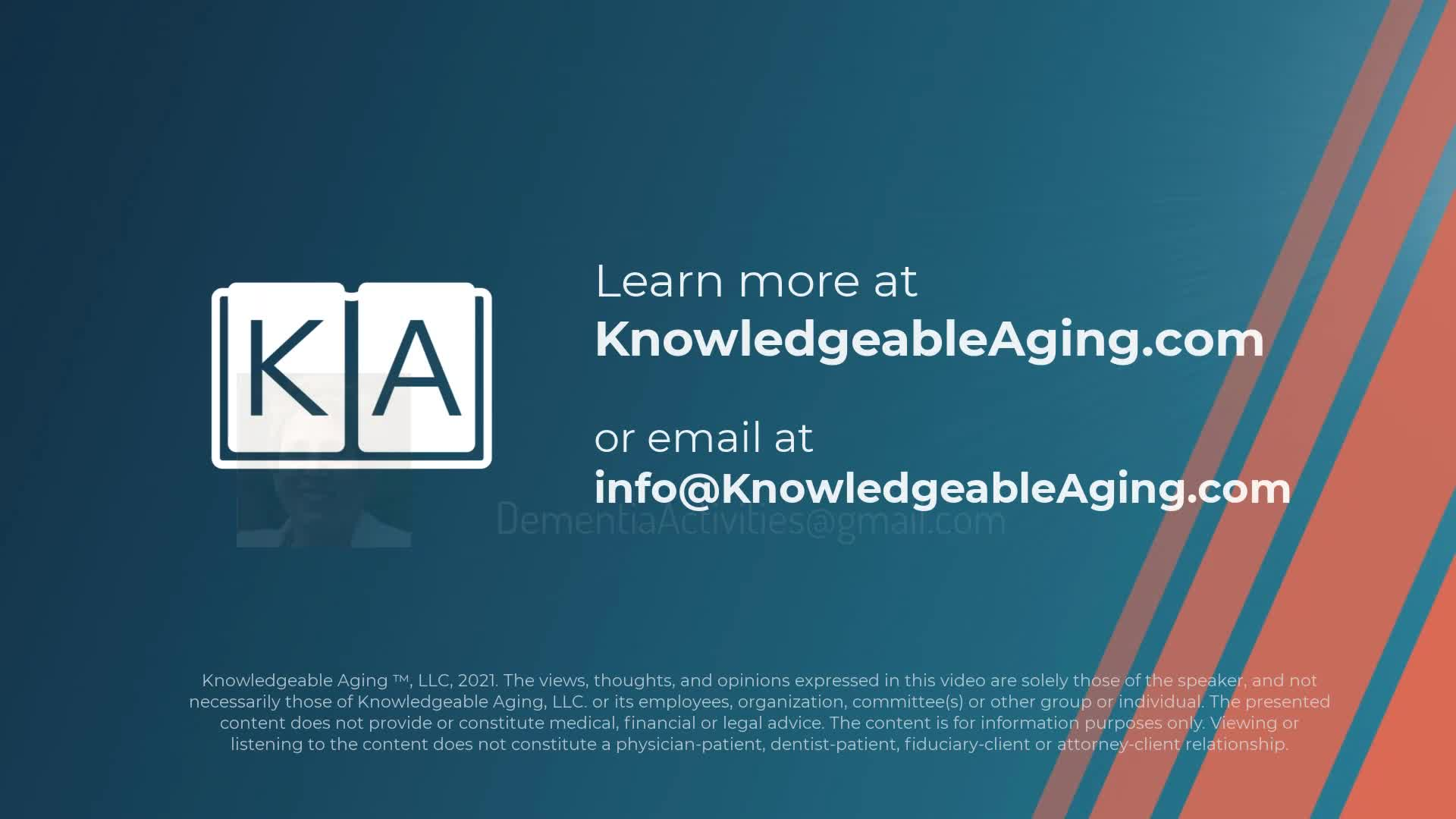 Knowledgeable Aging