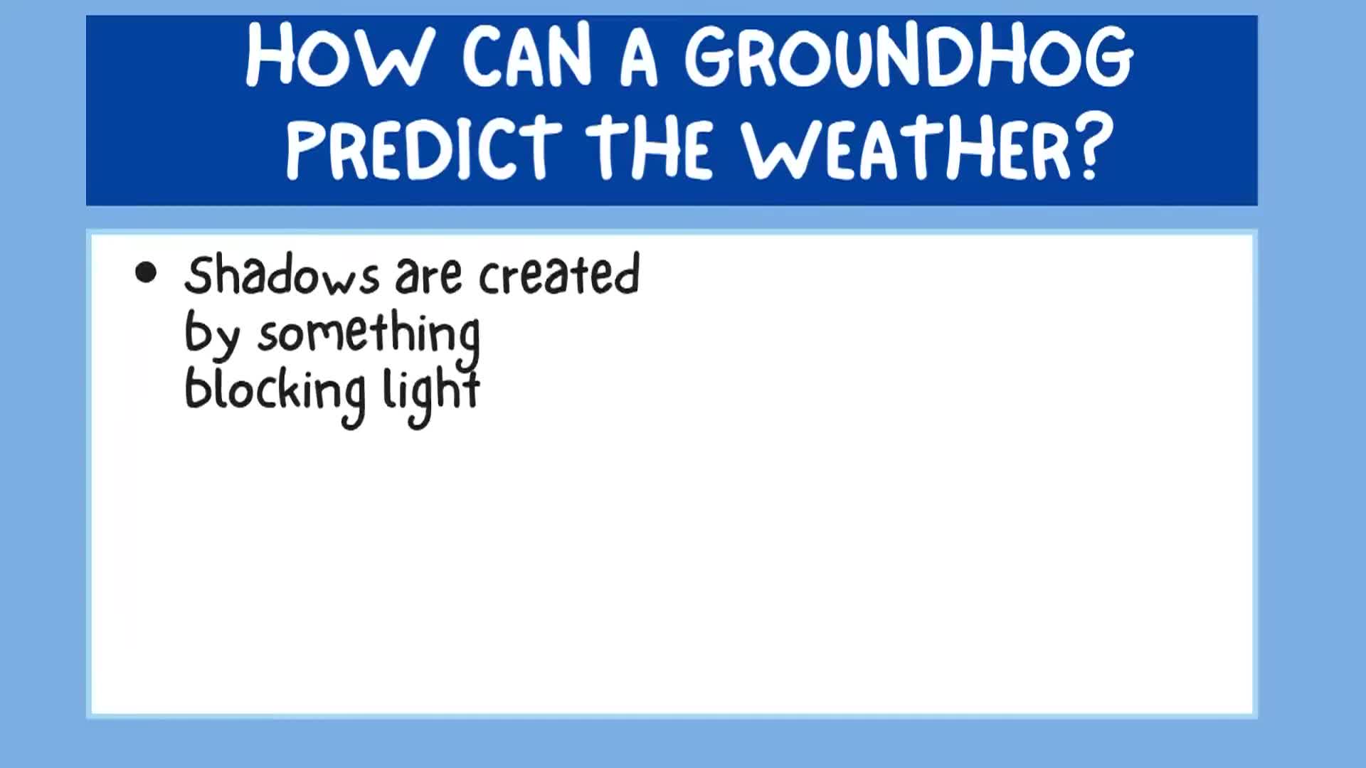 "All About Groundhog Day"